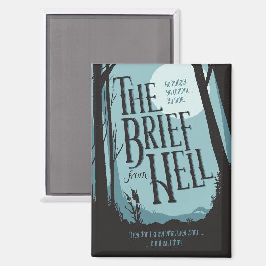 Brief from hell -  film poster Magnet (Voorkant / Achterkant)