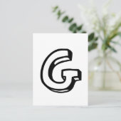 Brief G Briefkaart (Staand voorkant)