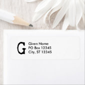 Brief G Etiket (Insitu)