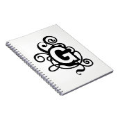BRIEF **G** MONOGRAMED NOTEBOOK NOTITIEBOEK (Rechterzijde)