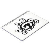 BRIEF **G** MONOGRAMED NOTEBOOK NOTITIEBOEK (Linkerzijde)