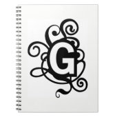BRIEF   **G** MONOGRAMED NOTEBOOK NOTITIEBOEK (Voorkant)