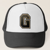 Brief "G" monogrammed Trucker Hat Trucker Pet (Voorkant)