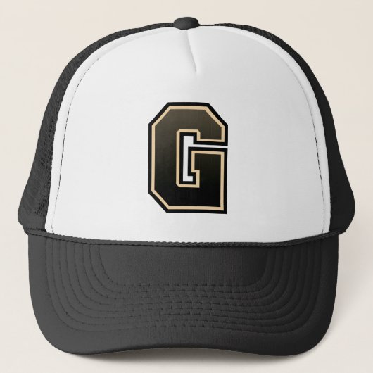 Brief "G" monogrammed Trucker Hat Trucker Pet (Voorkant)