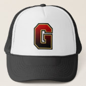 Brief "G" monogrammed Trucker Hat Trucker Pet (Voorkant)