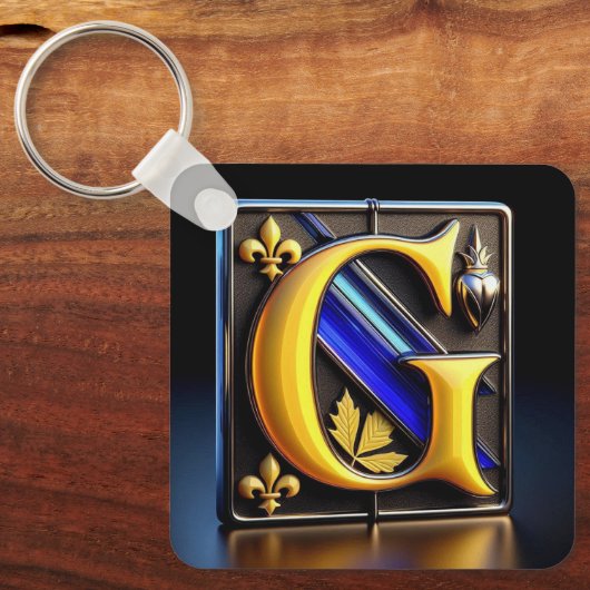 Brief G Sleutelhanger (Voorkant)