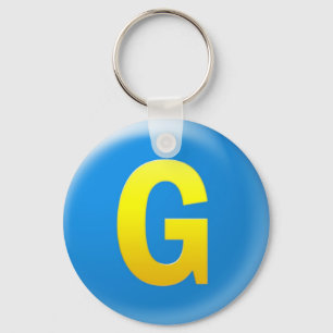 Brief G Sleutelhanger