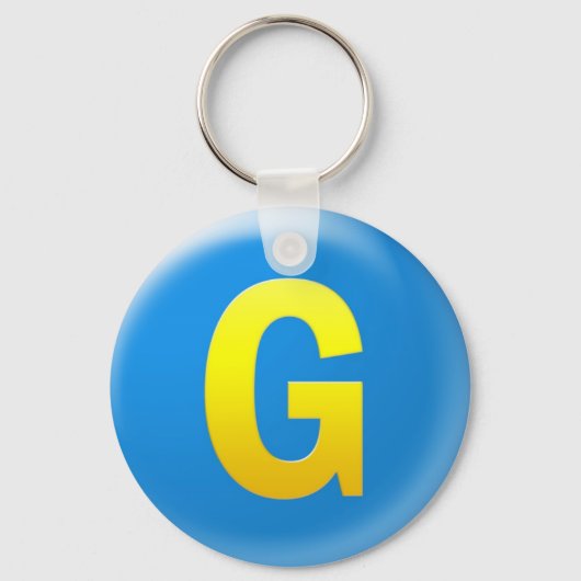 Brief G Sleutelhanger (Voorkant)