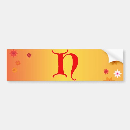 Brief H Bumpersticker (Voorkant)