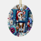 Brief h keramisch ornament (Rechts)