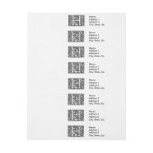 Brief H Middeleeuws Monogram Art Nouveau Adreslabel Wikkel (Vel)