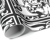 Brief H Middeleeuws Monogram Art Nouveau Cadeaupapier (Rol Hoek)