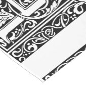 Brief H Middeleeuws Monogram Art Nouveau Korte Tafelloper (Hoek)