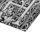 Brief H Middeleeuws Monogram Art Nouveau Snijplank (Hoek)