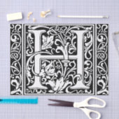 Brief H Middeleeuws Monogram Art Nouveau Tissuepapier (Craft)