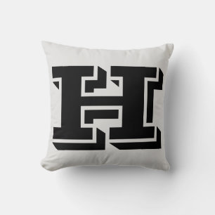 BRIEF H MONOGRAM PILLOW KUSSEN