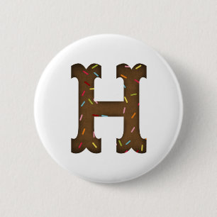 Brief H Ronde Button 5,7 Cm