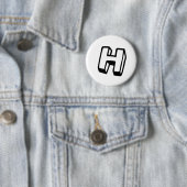 Brief H Ronde Button 5,7 Cm (In situ)