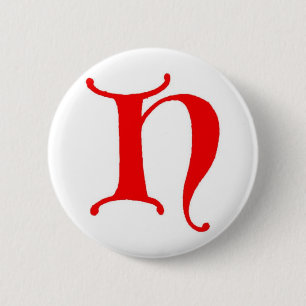 Brief H Ronde Button 5,7 Cm