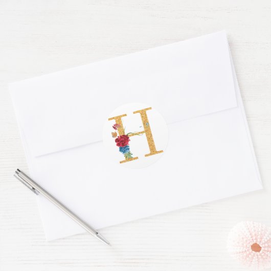 Brief h ronde sticker (Envelop)
