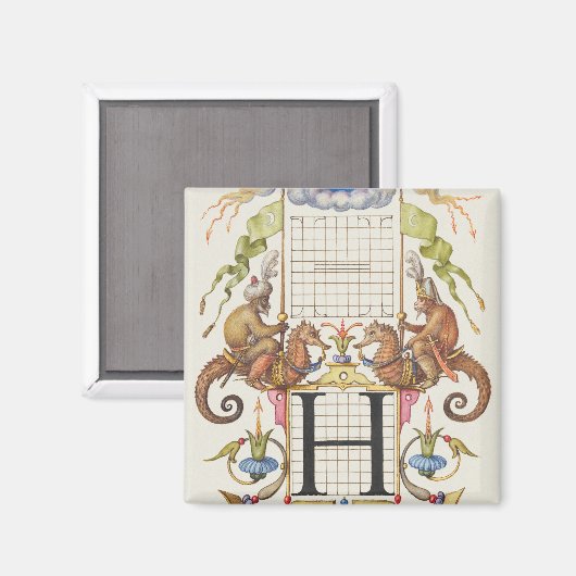 Brief H van Mira Calligraphiae Monumenta Magneet (Voorkant / Achterkant)