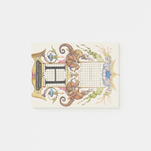 Brief H van Mira Calligraphiae Monumenta Post-it® Notes (Voorkant)