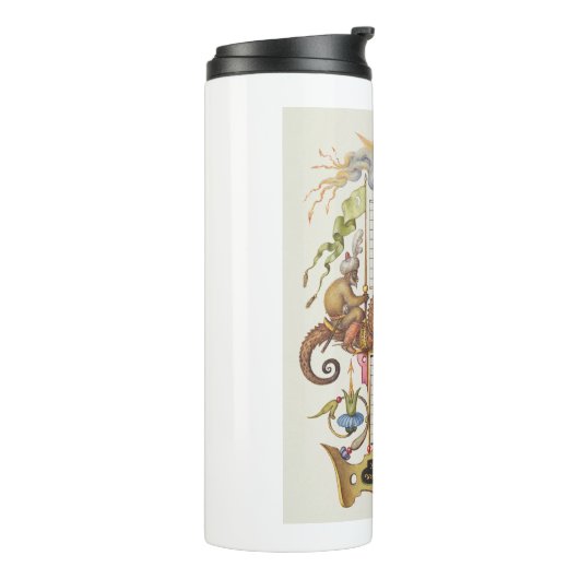 Brief H van Mira Calligraphiae Monumenta Thermosbeker (Gedraaid links)