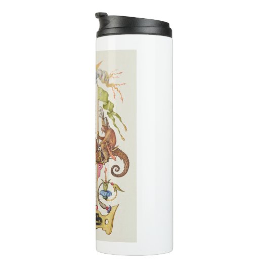 Brief H van Mira Calligraphiae Monumenta Thermosbeker (Geroteerd rechts)