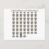 Brief History of US Presidents Briefkaart (Voorkant)