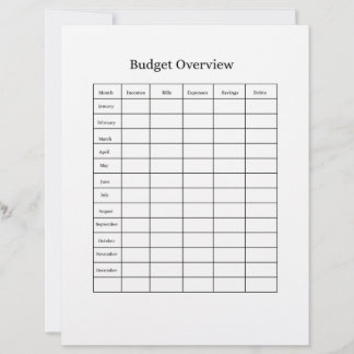 Brief Hoofdletter voor Budgetoverzicht Briefhoofd