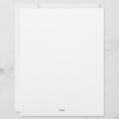 Brief Hoofdletter voor Budgetoverzicht Briefhoofd (Achterkant)