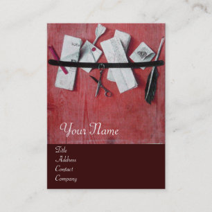 BRIEF-HOUDER IN HOUT MONOGRAM, bruin Visitekaartje