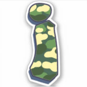 Brief i - Camo Green Sticker (Voorkant)