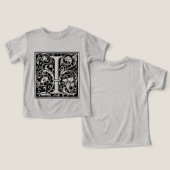 Brief I Middeleeuws Monogram Art Nouveau (Ontwerp Voorkant & Achterkant)