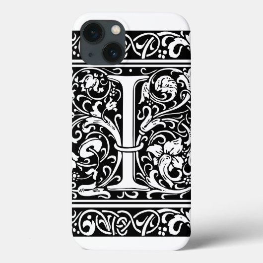 Brief I Middeleeuws Monogram Art Nouveau Case-Mate iPhone Case (Achterkant)