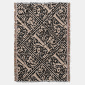 Brief I Middeleeuws Monogram Art Nouveau Deken (Voorkant Verticaal)