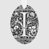 Brief I Middeleeuws Monogram Art Nouveau Ornament (voorkant)