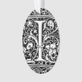 Brief I Middeleeuws Monogram Art Nouveau Ornament (voorkant)
