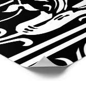 Brief I Middeleeuws Monogram Art Nouveau Poster (Hoek)