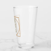 BRIEF I MONOGRAM Beauful Wedding New Home Gift Glas (Links)