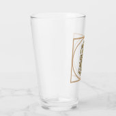 BRIEF I MONOGRAM Beauful Wedding New Home Gift Glas (Rechts)