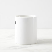 Brief initiaal | Blauwgroen monogram Modern Stijlv Koffiemok (Center)