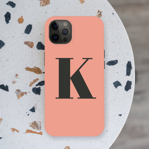 Brief initiaal Monogram Modern Stijlvolle Perk iPhone 15 Case