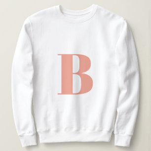Brief initiaal   Monogram Modern Stijlvolle Perk Trui