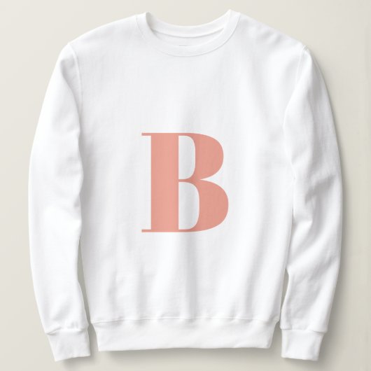 Brief initiaal | Monogram Modern Stijlvolle Perk Trui (Design voorkant)