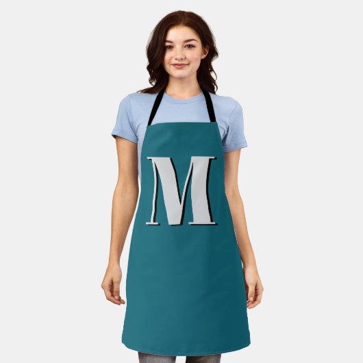 Brief initiaal | Monogram Modern Stylish Cool Schort (Gedragen)