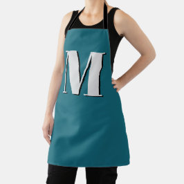 Brief initiaal | Monogram Modern Stylish Cool Schort