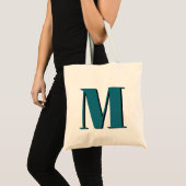 Brief initiaal | Monogram Modern Stylish Cool Tote Bag (Voorkant (product))