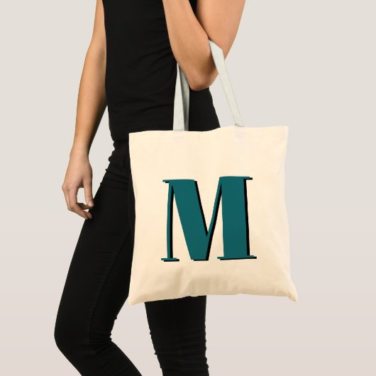 Brief initiaal | Monogram Modern Stylish Cool Tote Bag (Voorkant (product))