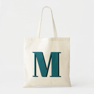 Brief initiaal Monogram Modern Stylish Cool Tote Bag